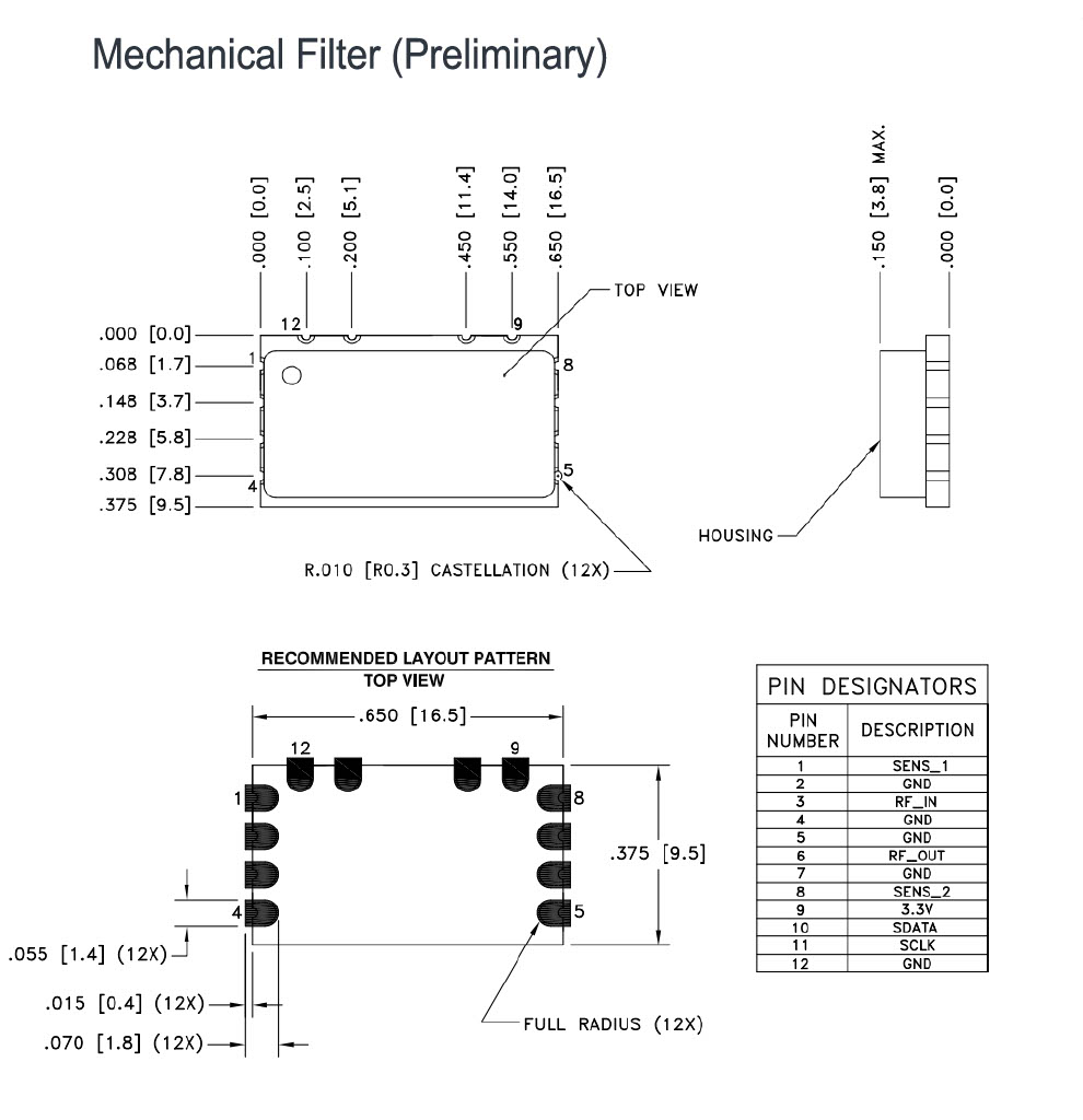 5692 tunable filter 450-750MHz Mechanical